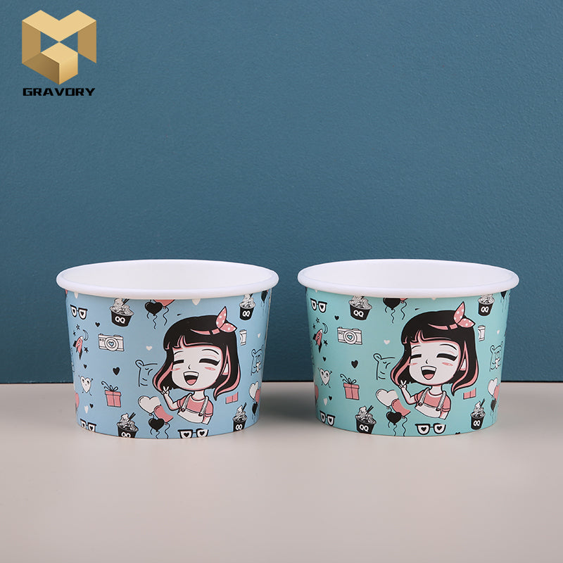 4 oz Blue Ice Cream Cups