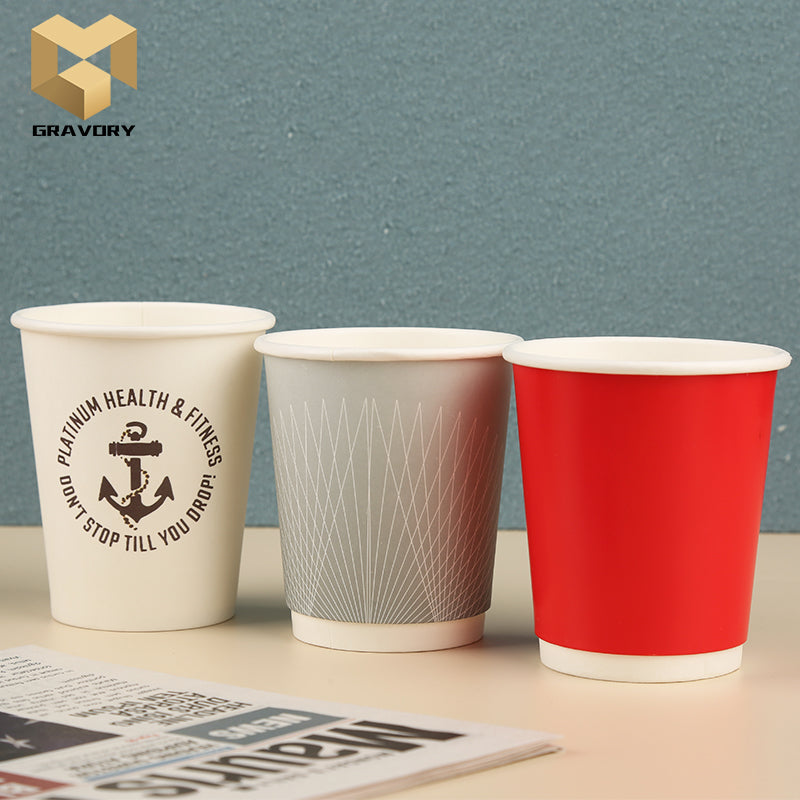 4 oz Custom Printed Compostable Paper Coffee Cups