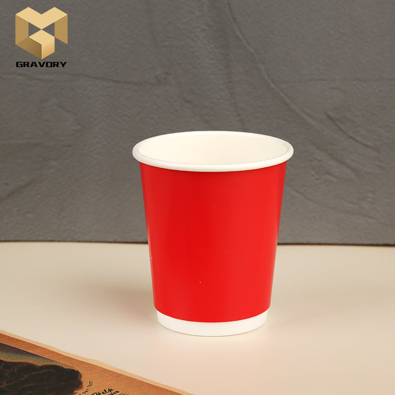 4 oz. Custom Printed Kraft or White Disposable Coffee Cups