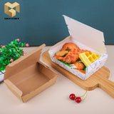 700 ml kraft paper biodegradable food packaging lunch box samples