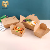 900 ml kraft paper lunch box with buckle samples