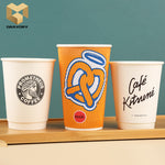 5 oz biodegradable single wall coffee paper cups custom printed samples