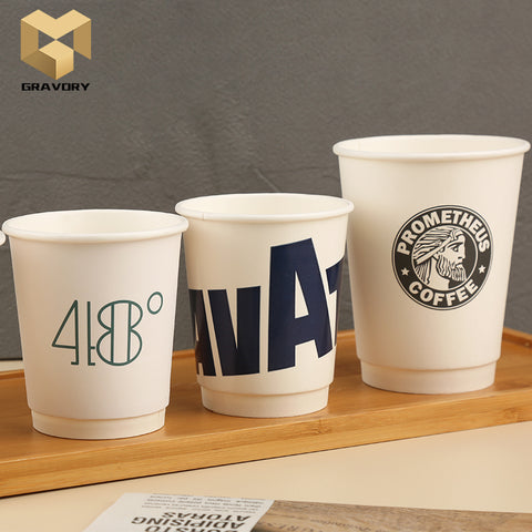 Cheap 12 OZ Uovgoo Double Wall Paper Cup For Coffee Personalized Designed  Logo Wholesale Online