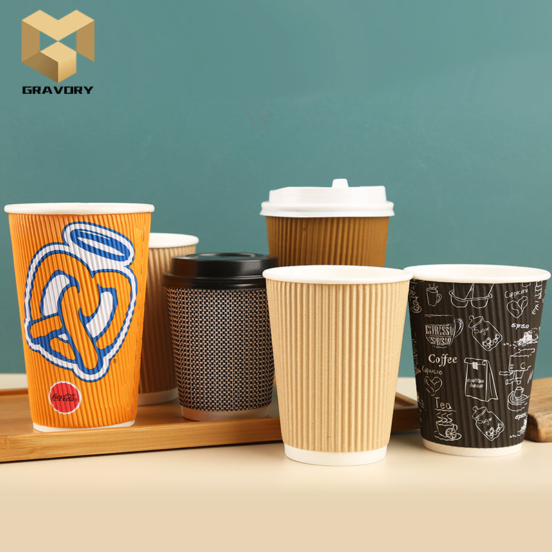 8 Oz. Printed Custom Double Layer Hot Drink Paper Cups - SCJY11A013 -  IdeaStage Promotional Products