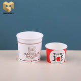 6oz double PE PLA coating custom printed ice cream paper cups samples
