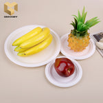 7 inch lunch round plate food packaging bagasse plate samples