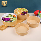 500 ml round craft salad bowl with covers samples