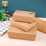 900 ml kraft paper lunch box with buckle samples