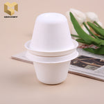 1 oz eco friendly disposable sauce cup with lid bagasse packaging samples