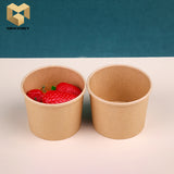 8 oz disposable food packaging paper soup bowl samples