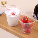 10 oz A (360ml) fashion transparent PET plastic cold drinking cups samples