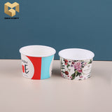 5oz disposable customized design printed paper cup for frozen ice cream samples