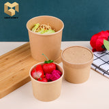 8 oz disposable food packaging paper soup bowl samples