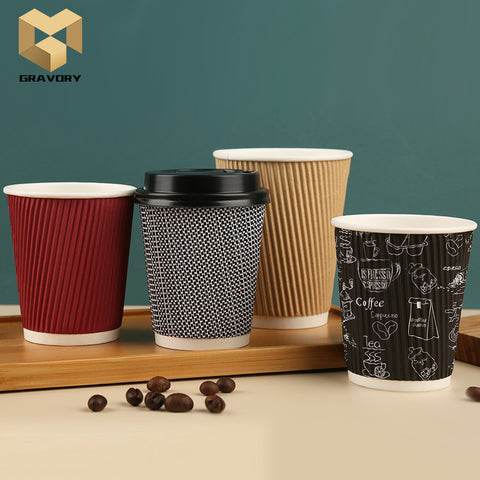 Ripple Cups, Ripple Coffee Cups, Ripple Paper Cups in Stock - ULINE