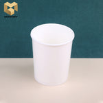 White PE coating kraft paper soup bowl samples