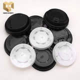 white ice cream drink paper cup lid